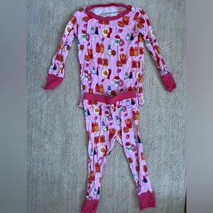 Little Bum Bums Bamboo Pajamas 2T Food Print